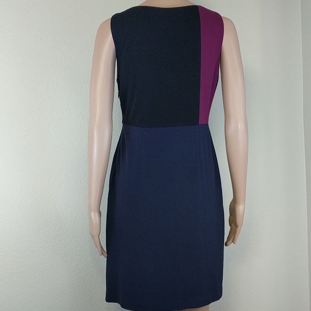 [Cynthia Steffe] Color Block Purple Midi Dress - image 6